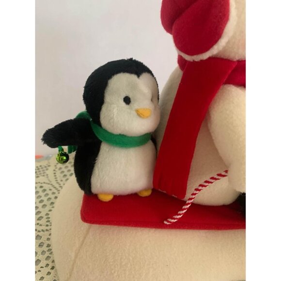 Hallmark Jingle Pals Musical Snowman What Fun Sledders With Penguin & Puppy Fest - Picture 6 of 6